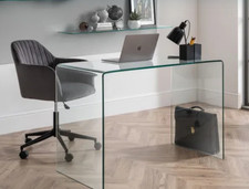 Dwell Puro Glass Desk 125x50