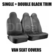 Van Front Seat Covers - Black
