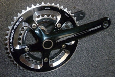 FSA Gossamer chainset road racing bike 170 crank 34/50t bottom racket used black