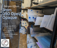 Acrylic sheet off cut, 3mm Opel 050 Perspex, plastic sheet material, laser cut