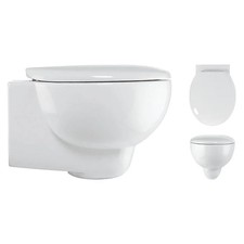 EX DISPLAY WAREHOUSE CLEARANCE BAUHAUS CROSSWATER WISP WALL HUNG WC PAN ONLY