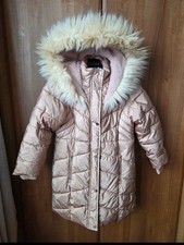 Next Pink Girls Puffer Coat - Age 8 Years