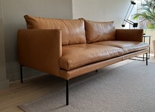 HEALS Matera 3 Seater Sofa. Tan leather.