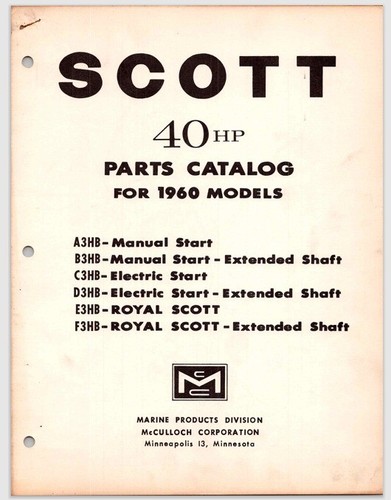 Scott mcculloch outboard - scott, 40