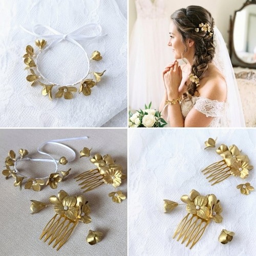 Floral bridal set hair - bridal, set: