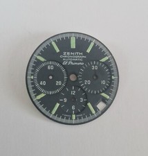 Zenith  El Primero RARE  'GREY'   'Pilot'  'Diver' A3822  Dial  NOS , original