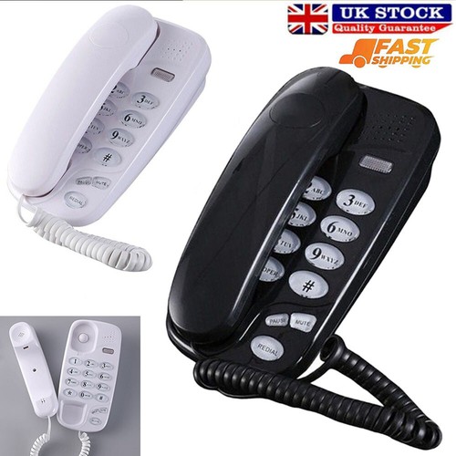 Compact wired telephone - wired, wall