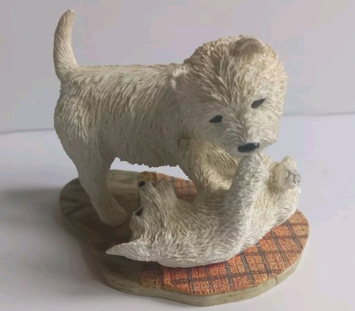 Westie pup licking - westie,
