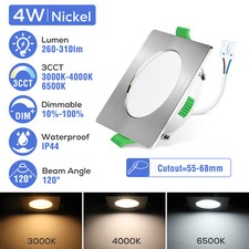 UK Ultra Slim Recessed LED Flat Panel Ceiling Spot Lights Downlights Spotlights