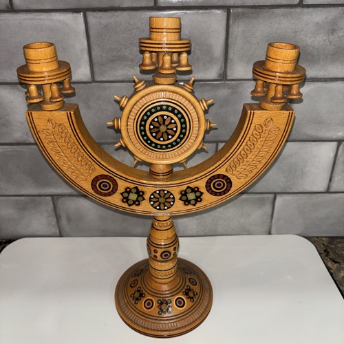 Vintage hand carved wooden - carved,