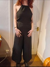 Black Zara halterneck jumpsuit