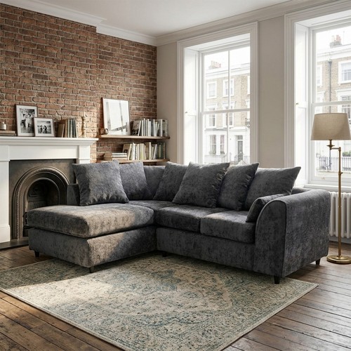 Dark grey corner - corner, seater