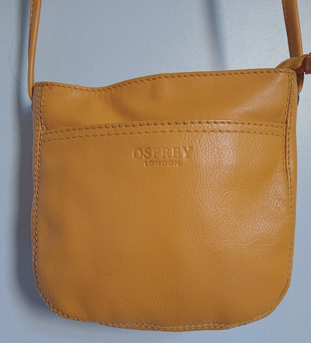Leather shoulder bag osprey - bag,