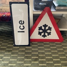 Metal Snowflake Ice Road Signs Metal Christmas Man Cave 