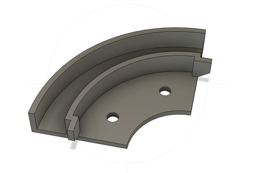 Tambour door track corners - corners, x