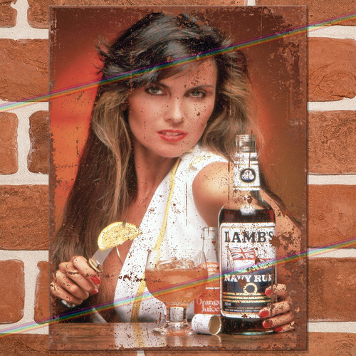 Man cave metal signs - man, bar