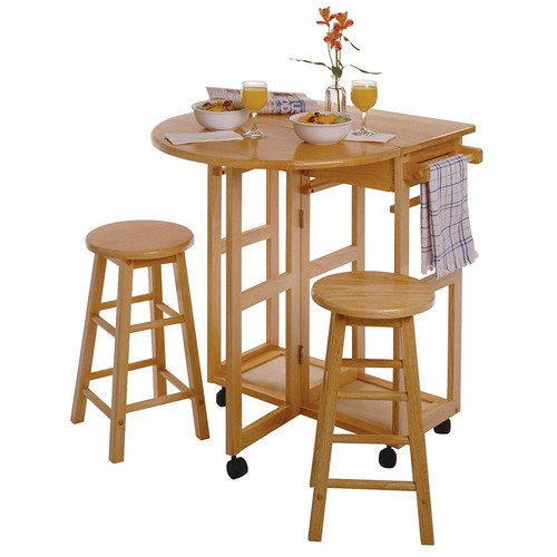 Natural wooden breakfast cart - natural,