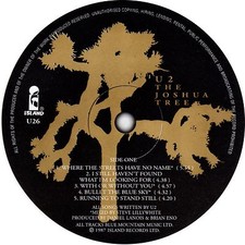 Record label vinyl - u2,