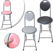 Heart Folding Chair Black &