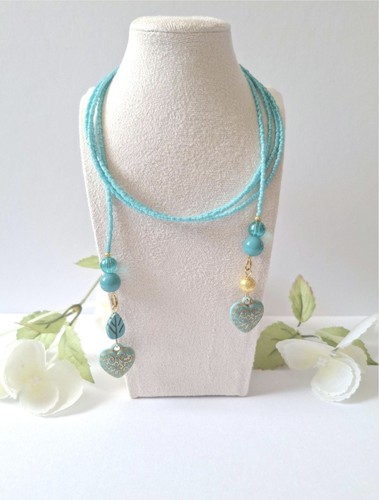 Seed bead lariat necklace - ,
