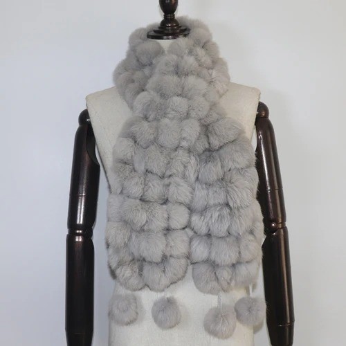Women genuine rabbit fur - genuine, scarf