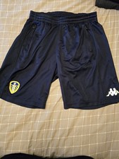 Leeds United Blue Training Shorts Size Large