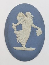 VINTAGE WEDGWOOD DANCING HOURS JASPERWARE PANEL / PLAQUE 1966