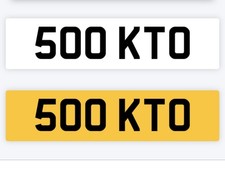 Private Reg Plate 500KTO