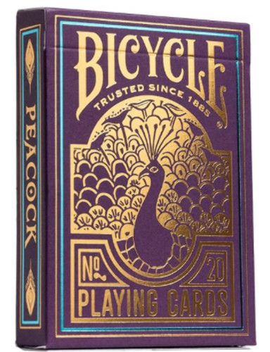 Bicycle peacock purple - peacock, no
