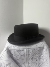 Christys London Black Homburg