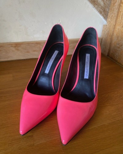 Gianmarco lorenzi pink patent - gianmarco,