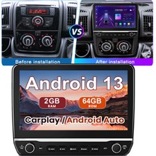 CarPlay Android 13 Car Stereo GPS Radio Fiat Ducato Peugeot Boxer Citroen Jumper