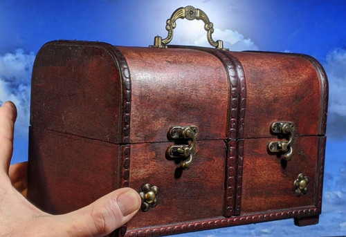 Treasure chest wood - wood, &