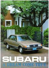 Subaru 1300 1600 1800 DL GLF GFT 4WD MV 1979-1980 UK Market Sales Brochure Leone