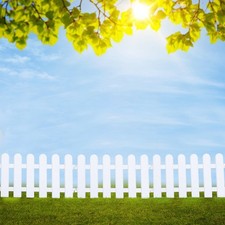  5 Pcs Decorative Landscape Edging Border Plastic Fence for Garden