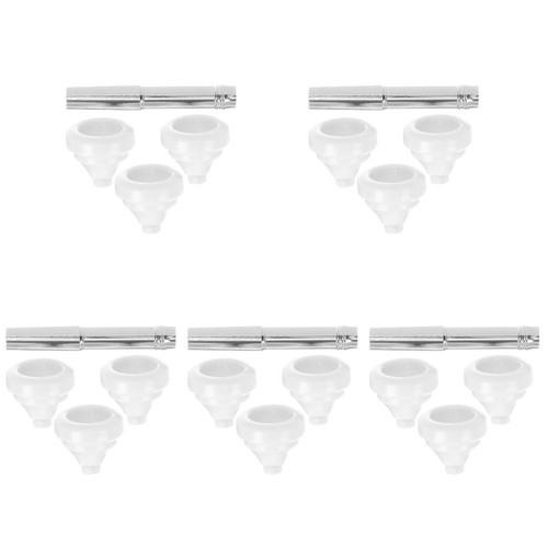 White trumpet mouthpiece - white,