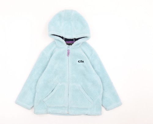 Gill girls blue hooded fleece - girls,