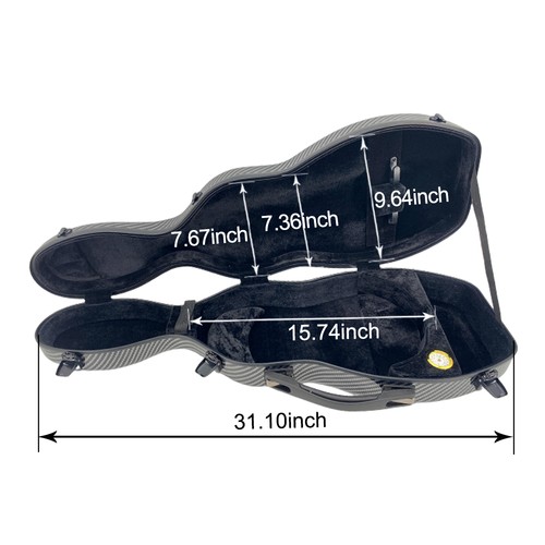 Violin case4 4mixed carbon - case4/4mixed,