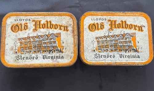 Vintage tobacco tins old - tins,