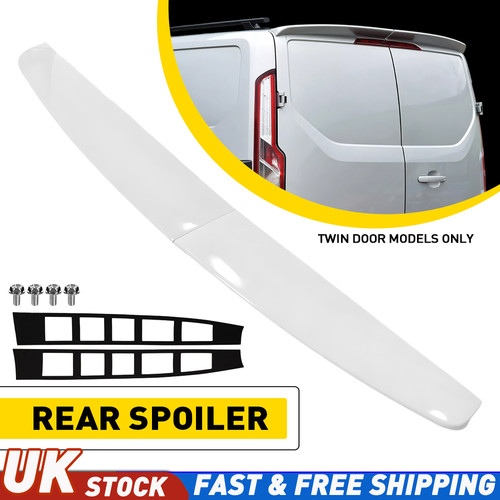 Frozen white rear roof - frozen, spoiler