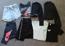 Girls Clothes Bundle Mainly Age 12-13 Denim Shorts Skirt Tops Jordan Tshirt Nike