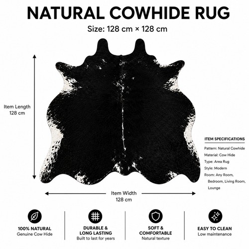 Genuine cowhide rug real - rug,