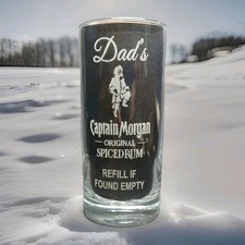 PERSONALISED CAPTAIN MORGAN SPICED GLASS RUM GLASS CHRISTMAS GIFT BOXED
