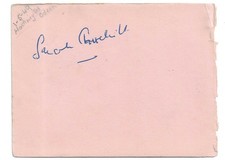 Sarah Churchill + Martha Raye. Actors. Signed 1940s Autograph Album Page