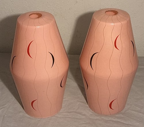Pair vintage 1950 60s pink - pair,