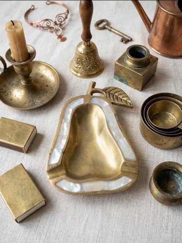 Vintage copper pear shaped - copper,