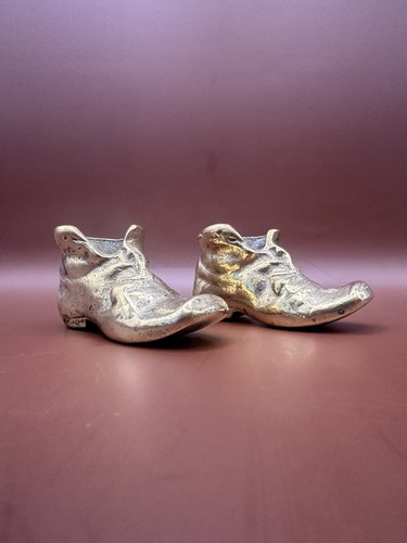 Vintage pair cast brass - cast,