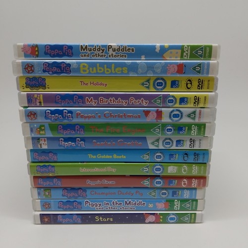 Peppa pig dvd - selection, x13