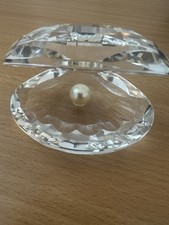 Swarovski Crystal Oyster Clam Shell With Pearl 