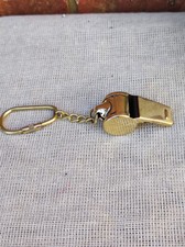 The  Brass Keychain Referee Whistle 